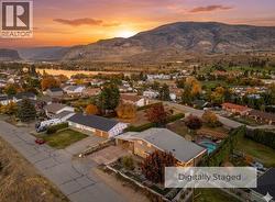 Aerial view to lake digitally altered - 