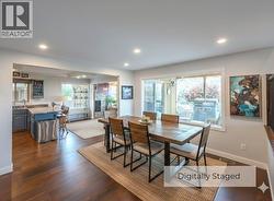 Breakfast nook digitally staged - 