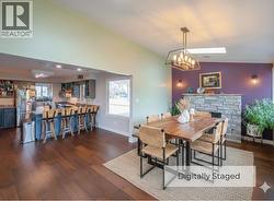 Dining room digitally staged - 