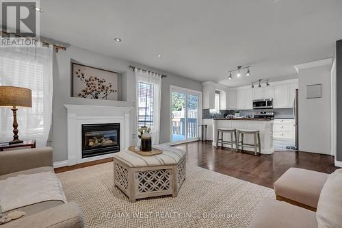 1136 Middlebury Avenue, Oshawa, ON - Indoor Photo Showing Living Room With Fireplace