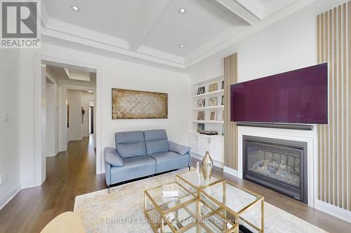 2438 Irene Crescent, Oakville, ON - Indoor Photo Showing Living Room With Fireplace