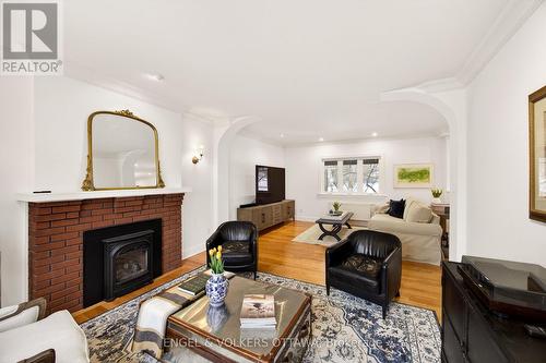 498 Queen Elizabeth Drive, Ottawa, ON - Indoor Photo Showing Living Room With Fireplace