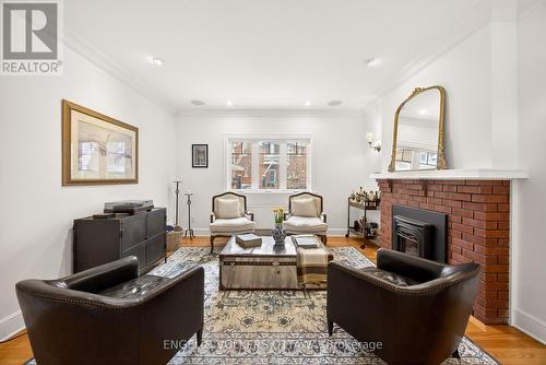 498 Queen Elizabeth Drive, Ottawa, ON - Indoor Photo Showing Living Room With Fireplace