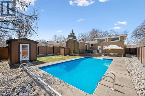 316 Dale Crescent, Waterloo, ON - Outdoor With In Ground Pool With Backyard