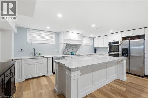 240 Cloverleaf Drive, Ancaster, ON - Indoor Photo Showing Kitchen With Stainless Steel Kitchen With Upgraded Kitchen