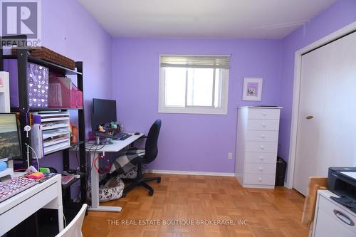3rd Bedroom featuring parquet flooring - 1345 Colonsay Drive, Burlington, ON - Indoor Photo Showing Office
