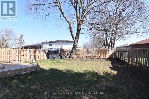 Back of house featuring large fenced yard & shed - 1345 Colonsay Drive, Burlington, ON - Outdoor