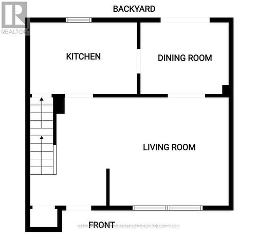 Main Level Floor Plan - 1345 Colonsay Drive, Burlington, ON - Other