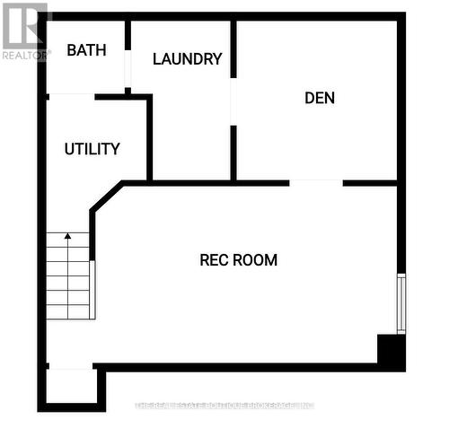 Basement Floor Plan - 1345 Colonsay Drive, Burlington, ON 