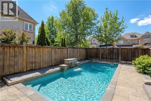 3200 Cotter Road, Burlington, ON - Outdoor With In Ground Pool With Deck Patio Veranda With Backyard