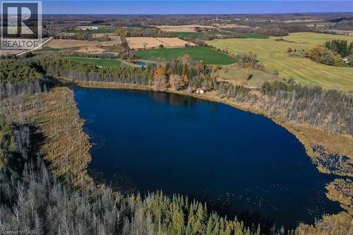 Aerial view of property and surrounding area with a large body of water - 6361 16Th Line, Minto, ON - Outdoor With Body Of Water With View