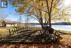 Surrounding community featuring a deck with water view - 