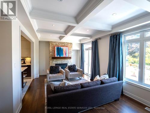 2083 Grange Drive, Mississauga, ON - Indoor Photo Showing Other Room With Fireplace