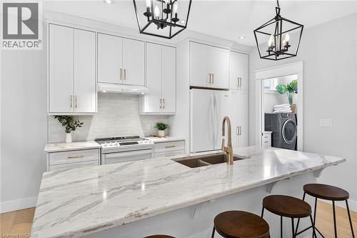 24 Craddock Boulevard Unit# 23, Jarvis, ON - Indoor Photo Showing Kitchen With Double Sink With Upgraded Kitchen