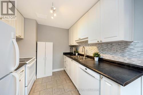 402 - 49 Park Avenue, Halton Hills, ON - Indoor Photo Showing Kitchen With Double Sink