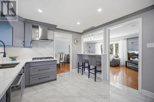 68 Elgin Drive, Brampton, ON - Indoor Photo Showing Kitchen With Double Sink With Upgraded Kitchen