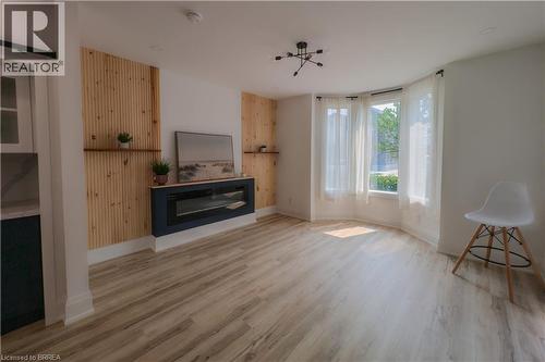 91 Princess Street, Hamilton, ON - Indoor Photo Showing Living Room With Fireplace