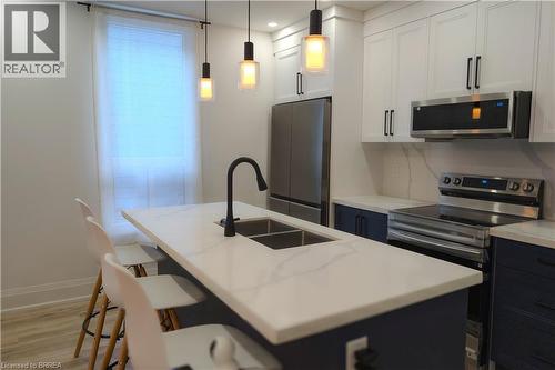 91 Princess Street, Hamilton, ON - Indoor Photo Showing Kitchen With Stainless Steel Kitchen With Double Sink With Upgraded Kitchen