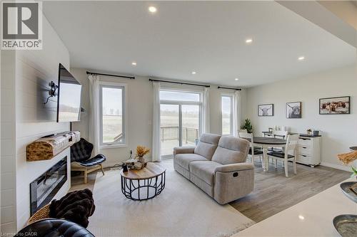38 Canary Street, Tillsonburg, ON - Indoor Photo Showing Living Room With Fireplace