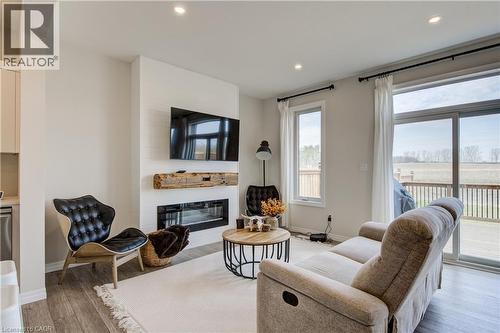 38 Canary Street, Tillsonburg, ON - Indoor Photo Showing Living Room With Fireplace