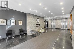 Community lobby with recessed lighting - 