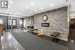 Common area with recessed lighting - 