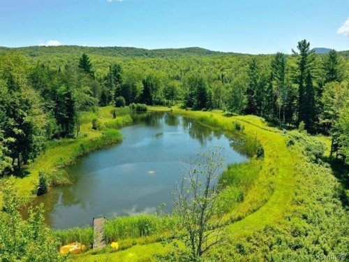 Aerial View - 70 Ch. Schoolcraft, Potton, QC - Outdoor With Body Of Water With View