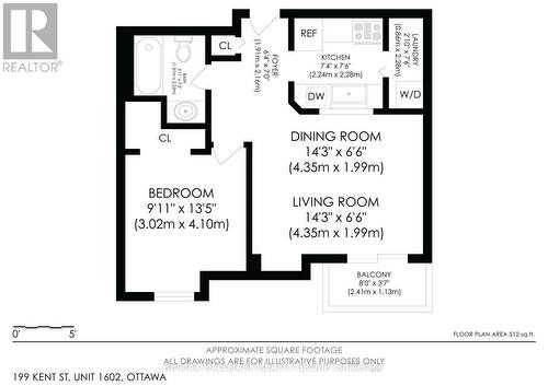 Floor plan - 1602 - 199 Kent Street N, Ottawa, ON - Other