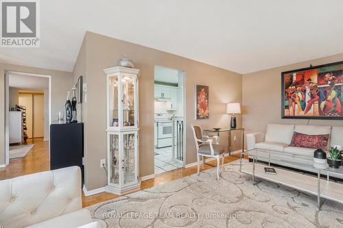 Living Room to Kitchen - 705 - 1356 Meadowlands Drive E, Ottawa, ON - Indoor Photo Showing Living Room