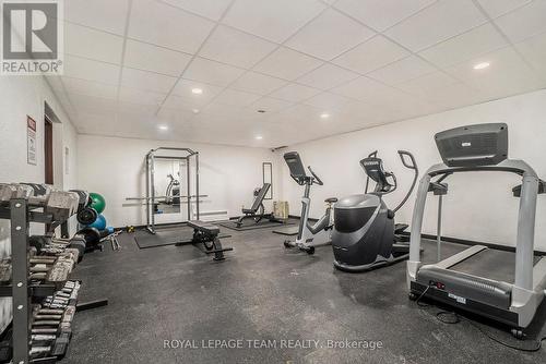 Gym - 705 - 1356 Meadowlands Drive E, Ottawa, ON - Indoor Photo Showing Gym Room
