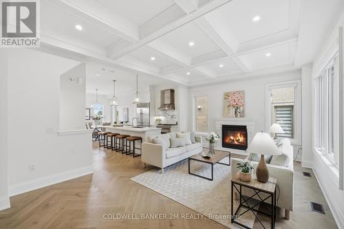 9414 Bayview Avenue, Richmond Hill (Observatory), ON - Indoor Photo Showing Living Room With Fireplace