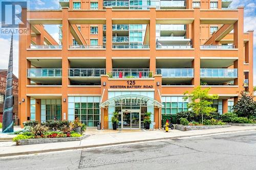 #710 - 125 Western Battery Road, Toronto, ON - Outdoor With Balcony With Facade