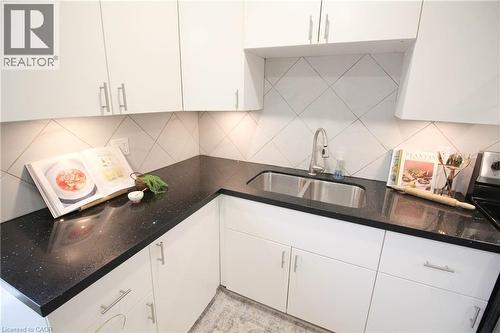 153 Wellington Street N, Hamilton, ON - Indoor Photo Showing Kitchen With Double Sink