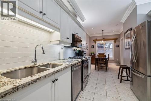 Stainless Steel Appliances! - 1019 North Shore Boulevard E Unit# 3, Burlington, ON - Indoor Photo Showing Kitchen With Double Sink With Upgraded Kitchen