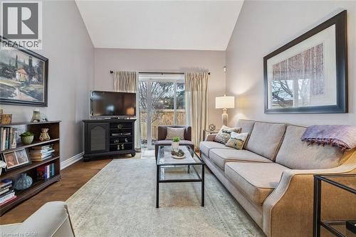 Beautiful Hardwood Floors! - 1019 North Shore Boulevard E Unit# 3, Burlington, ON - Indoor Photo Showing Living Room