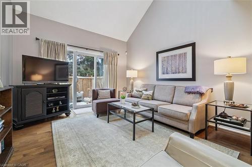 Walk-Out to Private Patio! - 1019 North Shore Boulevard E Unit# 3, Burlington, ON - Indoor Photo Showing Living Room