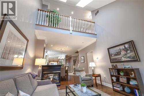 Vaulted Ceilings and Skylights! - 1019 North Shore Boulevard E Unit# 3, Burlington, ON - Indoor Photo Showing Living Room