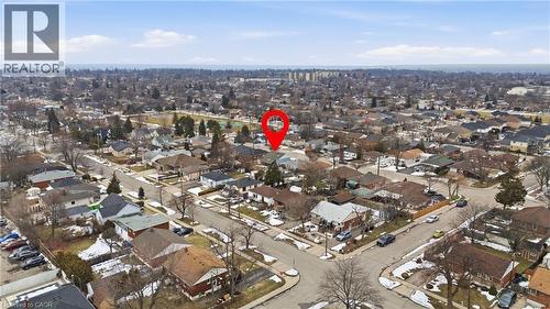 Aerial perspective of this wonderful family neighbourhood. Just steps to HAMPTON PARK & short walk to Huntington Park Recreation Centre! - 208 East 44Th Street, Hamilton, ON - Outdoor With View
