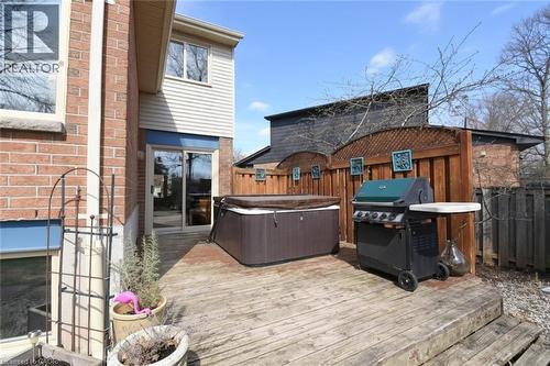 Private Deck featuring a hot tub - 3200 Greenbough Crescent, Burlington, ON - Outdoor With Deck Patio Veranda With Exterior