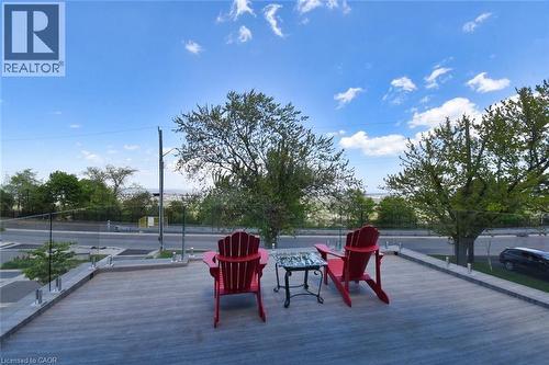 View of wooden terrace - 68 Mountain Brow Boulevard, Hamilton, ON - Outdoor With View