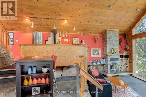 139 Manitou Drive, Mckellar, ON - Indoor Photo Showing Other Room With Fireplace