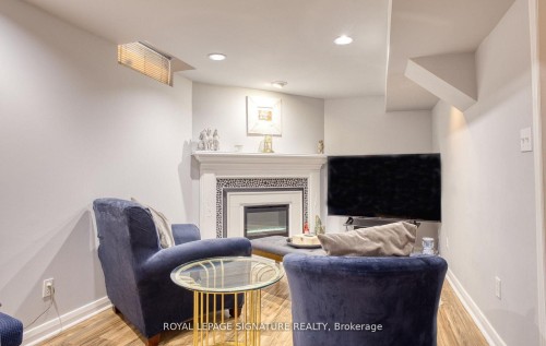 6448 Colebrook Crescent, Mississauga, ON - Indoor Photo Showing Other Room With Fireplace