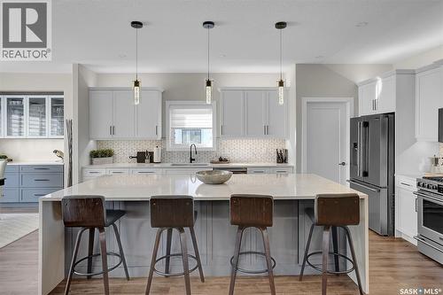 4244 Elderberry Crescent E, Regina, SK - Indoor Photo Showing Kitchen With Upgraded Kitchen