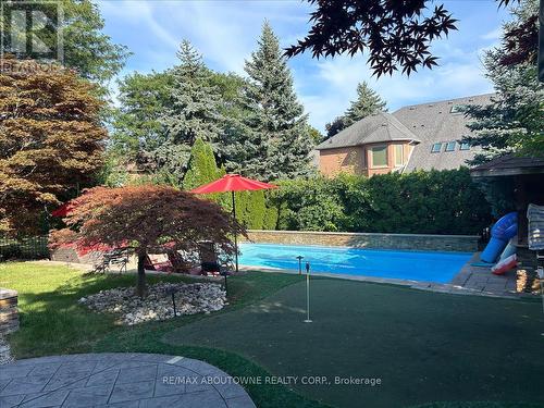 1494 The Links Drive, Oakville, ON - Outdoor With In Ground Pool With Backyard