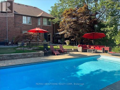 1494 The Links Drive, Oakville, ON - Outdoor With In Ground Pool With Deck Patio Veranda