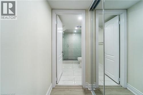 Corridor featuring baseboards - 150 Goodwin Crescent Unit# Bsmt, Milton, ON - Indoor Photo Showing Bathroom