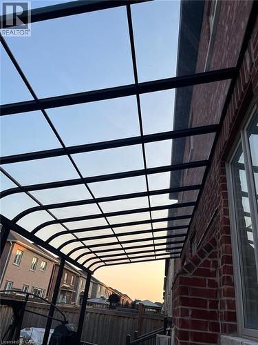 Exterior view of brick siding - 150 Goodwin Crescent Unit# Bsmt, Milton, ON - Indoor Photo Showing Other Room