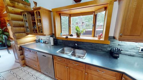 6006 Wolf Creek Road, Wasa, BC - Indoor Photo Showing Kitchen With Double Sink