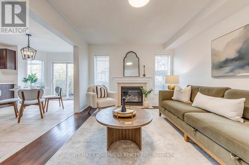 5811 Page Crescent, Burlington, ON - Indoor Photo Showing Living Room With Fireplace