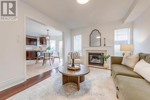 5811 Page Crescent, Burlington, ON - Indoor Photo Showing Living Room With Fireplace